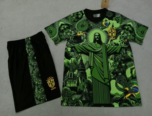 Brazil Jesus Green Kit + shorts