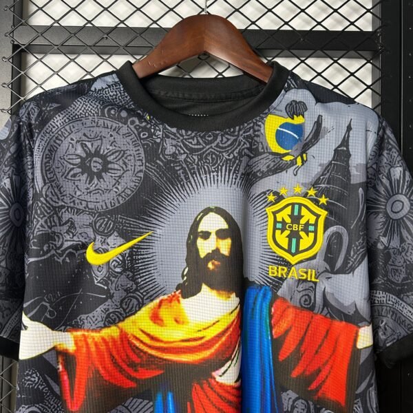 Brazil 25/26 Jesus Black Special Edition Kit - Image 2