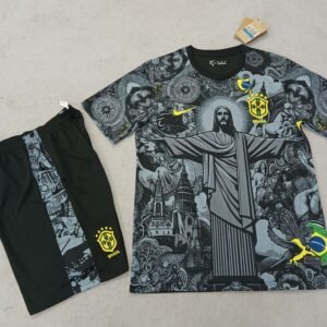 Brazil Jesus Black Kit + Shorts