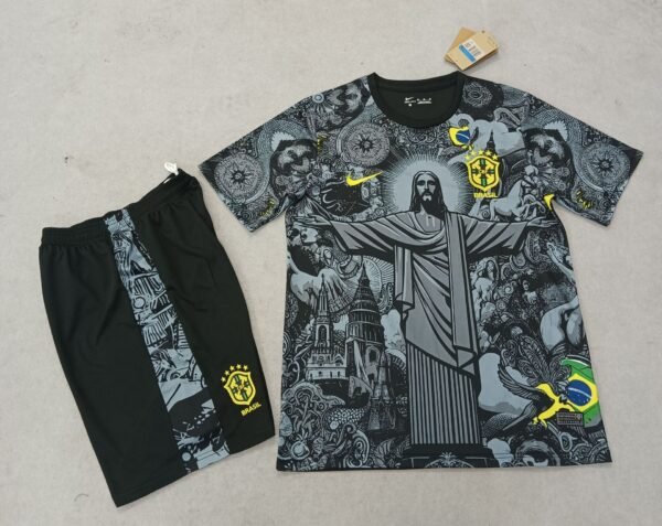 Brazil Jesus Black Kit + Shorts