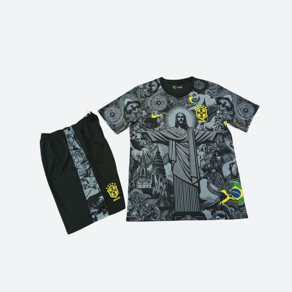 Brazil Jesus Black Kit + Shorts