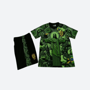 Brazil Jesus Green Kit + shorts